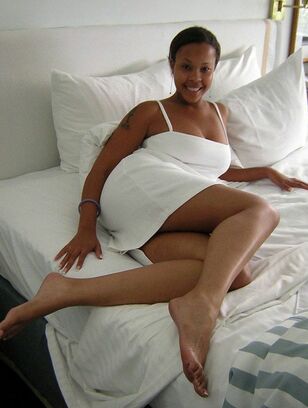 Long legged african slut-wife with