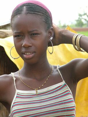 Senegal Female Faces Pinterest