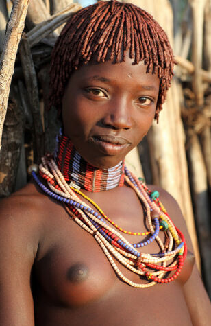 African tribe Hamer Ethiopia..