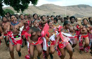 Real african ladies topless, bare