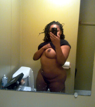 Chesty black wives self-shot nude